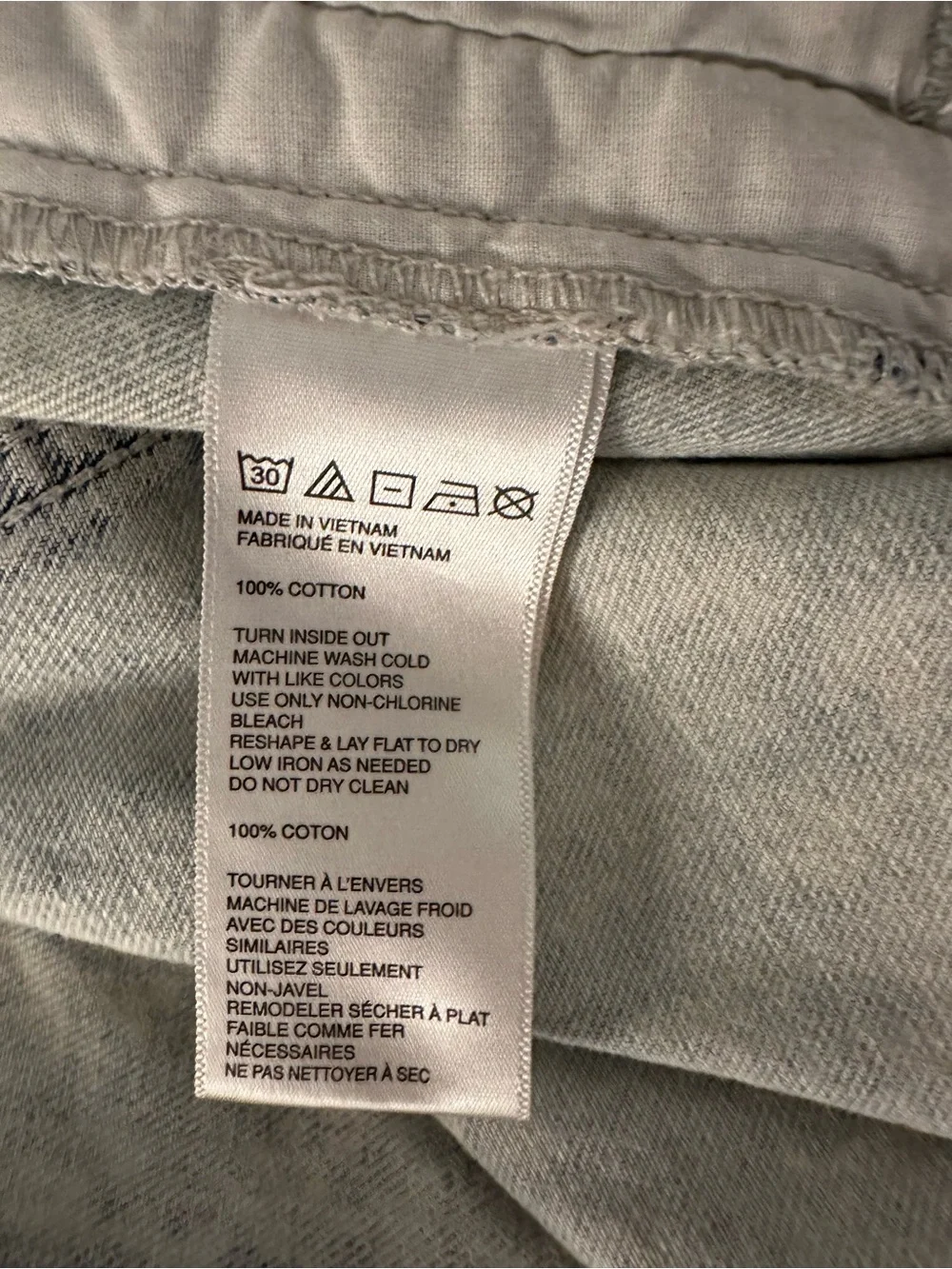 BDG Light Gray Denim Jacket with Black Label